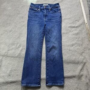 Madewell Jeans Womens 26 Blue Denim Cali Demi-Boot Bootcut Mid Rise Meas 25x24.5